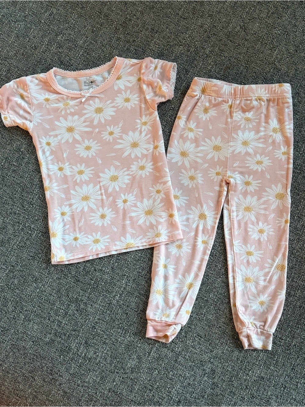 EUC RABBIT MOON Girls BAMBOO Short-Sleeve Pajama Set